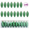 vidaXL J&otilde;ulune K&auml;bipall 40 tk Roheline 4 x 9 cm Plastmass