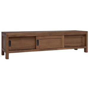 vidaXL Telerikapp 110 x 30 x 30 cm Tugev teakpuit Naturaalne