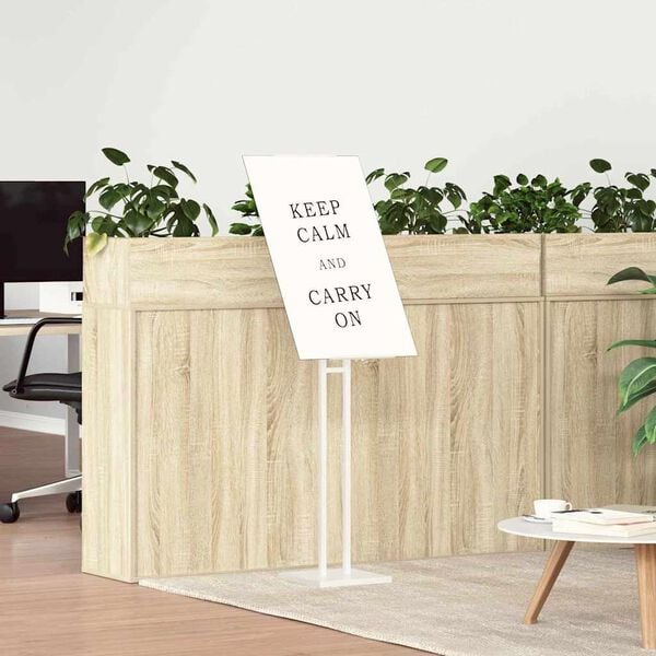 vidaXL Messin&auml;itus Displays Valge 26,5 x 26,5 x 150 cm Teras