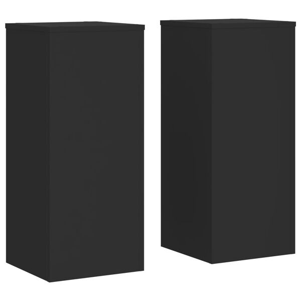 vidaXL taimealused 2 tk, valge, 30x30x70 cm, tehispuit