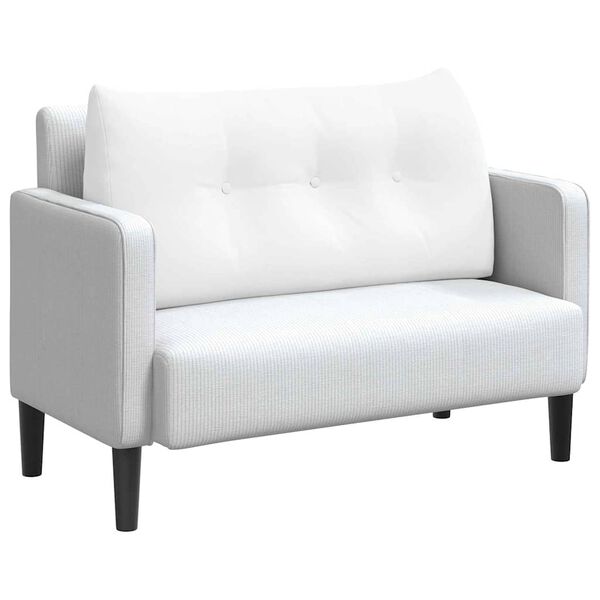 vidaXL Seljatugi padi Valge 100 x 24 x 50 cm kangas