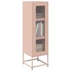 vidaXL Highboard Pink 36x39x123 cm K&uuml;lmvaltsitud teras