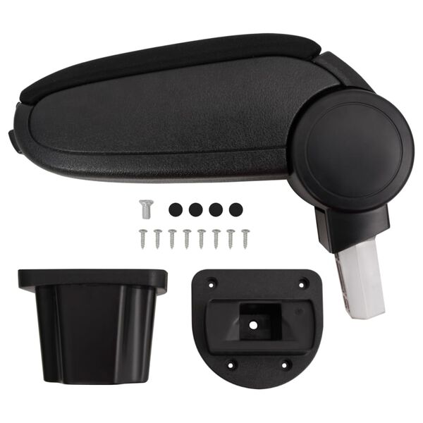 vidaXL auto k&auml;etugi, must, 12x31x(29,5-47) cm, ABS