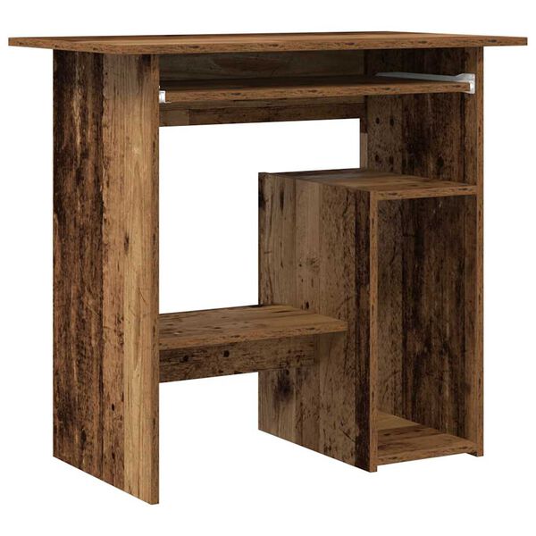 vidaXL kirjutuslaud Old Wood 80x45x74 cm Engineered Wood