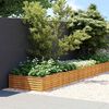 vidaXL taimekast, 960x100x36 cm, Corten-teras