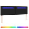 vidaXL LED peatoed Must 180 cm Kunstnahk