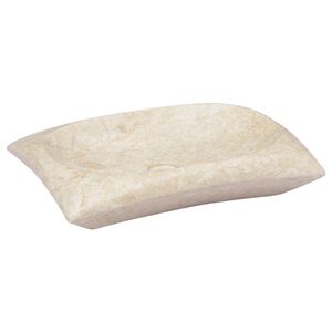 vidaXL valamu, kreemjas, 50 x 35 x 10 cm, marmor