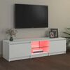 vidaXL telerialus LED-tuledega, valge, 140 x 40 x 36 cm