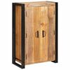 vidaXL Kõrgkapp uste jaok Pruun Tugev jäme mango puust ja metall