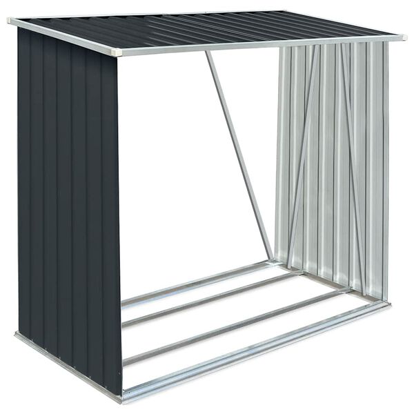 vidaXL puukuur tsingitud terasest, 163 x 83 x 154 cm, antratsiithall