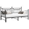 vidaXL Voodiraam Must 100 x 190 cm Teras