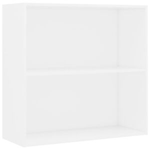 vidaXL 2-korruseline valge 80x30x76,5 cm tehispuit