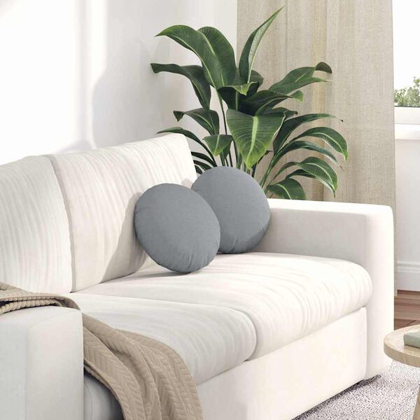 vidaXL Istumispatjad 2 pcs Helehall &Oslash;30 x 13 cm kangas