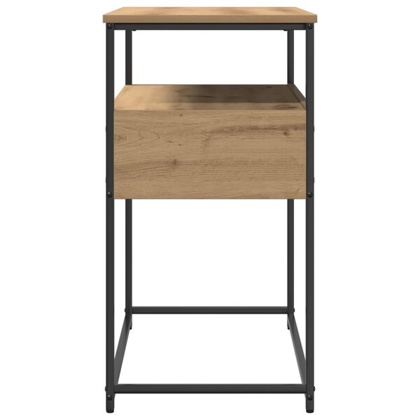 vidaXL Konsoollaud sahtliga K&auml;sit&ouml;&ouml;puu 75 x 40 x 75 cm Tehispuit