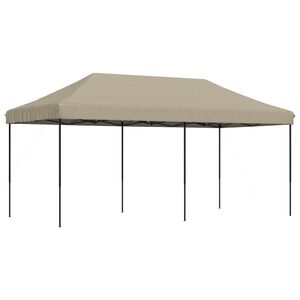 vidaXL kokkupandav pop-up peotelk, pruunikashall, 580x292x315 cm