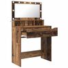 vidaXL Magamistoa meikimislaudade Vana puit 80 x 39,6 x 135 cm