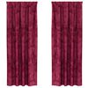 vidaXL Satiinist kardinad 2 pcs Veinipunane 225 x 140 cm Samet