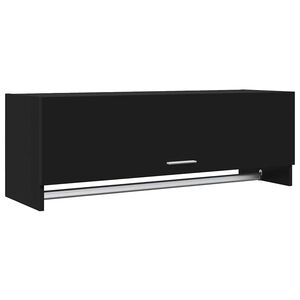 vidaXL garderoob, must, 100x32,5x35 cm, tehispuit