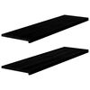 vidaXL aknalauad 2 tk, pruunmust, 140 x 40 x 2 cm, toekas tammepuit