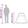 vidaXL matkatelk tunnel 1 inimesele, valge pimendav kangas, veekindel