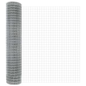 vidaXL Euroopa aed Hõbedane 1.5 x 10 m Kuumtsinkitud raud