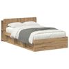 vidaXL Voodiraam ladustamisega Artisan tamm 120 x 190 cm Tehispuit