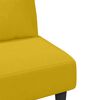 vidaXL 2-osaline diivanikomplekt patjadega, kollane, samet