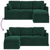 vidaXL Diivan Tume rohelise 198 x 134 x 80 cm Samet