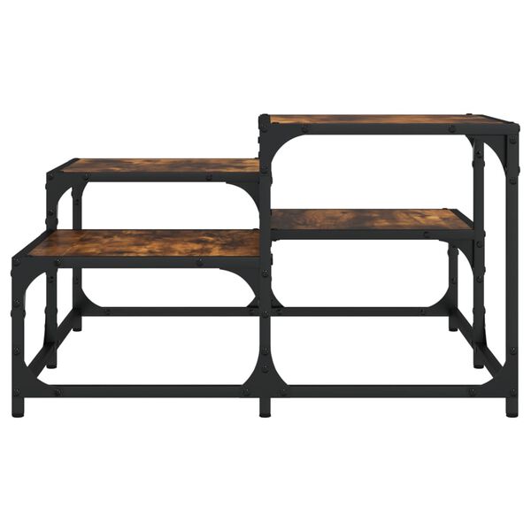 vidaXL kohvilaud, suitsutatud tamm, 68 x 68 x 40 cm, tehispuit