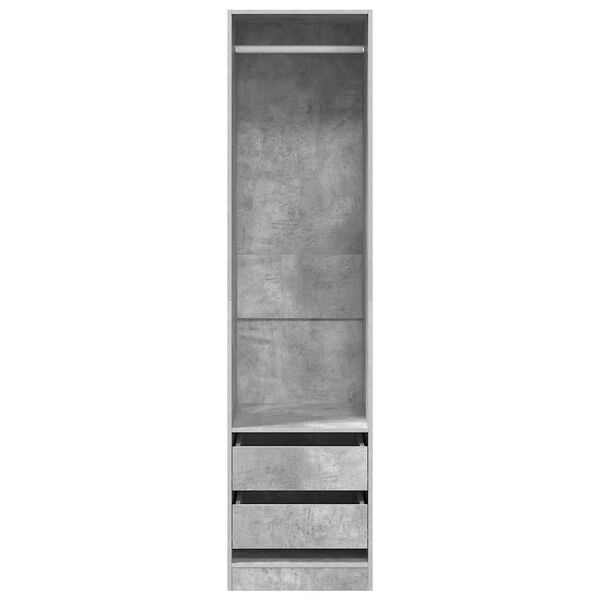 vidaXL garderoob sahtlitega betoonhall 50 x 50 x 200 cm tehispuit