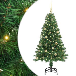 vidaXL Tehisj&otilde;ulupuu Roheline 150 cm PVC ja Teras ja Plast