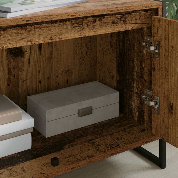 vidaXL Telerikapp Vana puit 140 x 36 x 49.5 cm Tehispuit