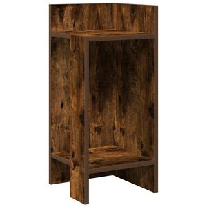 vidaXL lisalaud riiuliga, suitsutatud tamm, 25,5x27x60 cm