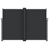 vidaXL lahtitõmmatav külgsein, 180 x 600 cm, must