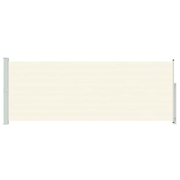 vidaXL lahtit&otilde;mmatav terrassi k&uuml;lgsein, 180 x 500 cm, kreemjas