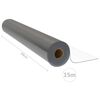 vidaXL lauakaitse rull, l&auml;bipaistev, 0,9 x 15 m, 1,6 mm, PVC
