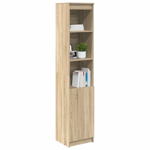 vidaXL Highboard Sonoma tamm 37,5x35x180 cm Engineered Wood