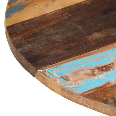 vidaXL ümmargune lauaplaat 80 cm 25–27 mm toekas taaskasutatud puit