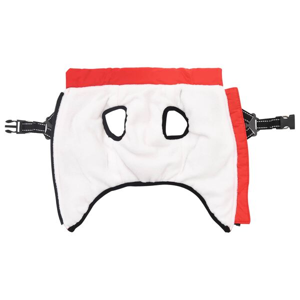 vidaXL Koera mantel Punane L36 Fliis ja pol&uuml;ester