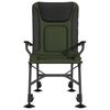 vidaXL kokkupandav kalastustool k&auml;etoega, roheline