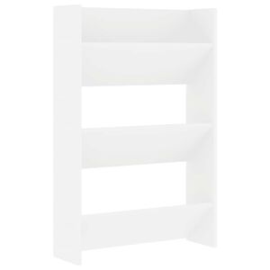 vidaXL seina kingakapp, valge, 60 x 18 x 90 cm, puitlaastplaat