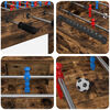 vidaXL Foosball laud Suitsetatud tamm 125 x 60,5 x 80 cm Tehispuit