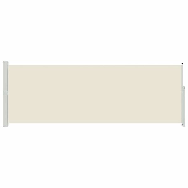 vidaXL lahtit&otilde;mmatav k&uuml;lgsein, 160 x 500 cm, kreemjasvalge