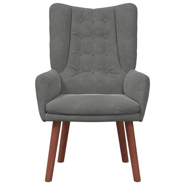 vidaXL Tugitool Tumehall 63 x 67 x 94 cm Samet