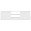 vidaXL telerikapp, valge, 120 x 30 x 35,5 cm, puitlaastplaat