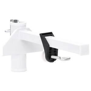 vidaXL p&auml;ikesevarju klamber r&otilde;dule, valge, 38 mm, teras