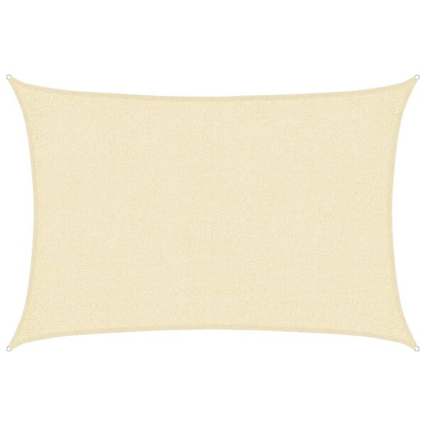 vidaXL päikesepuri 160 g/m² kreemjas 2 x 2,5 m, HDPE