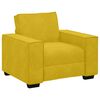 vidaXL diivanitool, kollane, 100 x 78 x 84 cm, samet