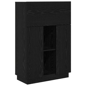 vidaXL Laud Must tamm 71,5 x 31,5 x 106,5 cm Tehispuit