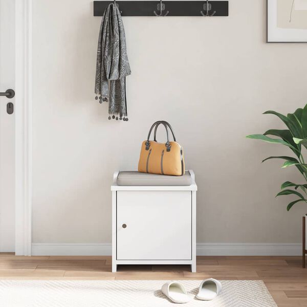 vidaXL esiku pink SANDNES Valge 45x40x50 cm täispuidust mänd